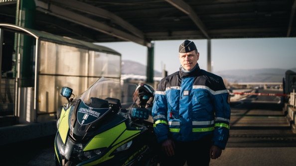 Photo du commandant de l'Escadron départemental de sécurité routière de Haute-Savoie