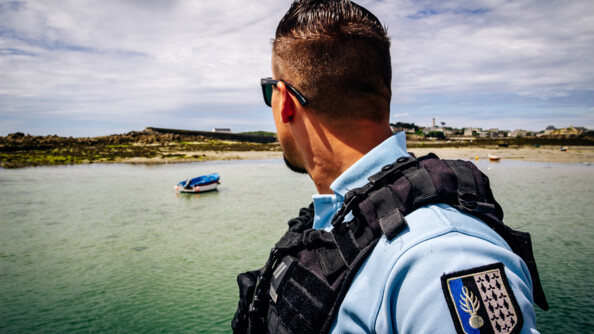 Patrouille mixte GD GM sur l'Île de Batz