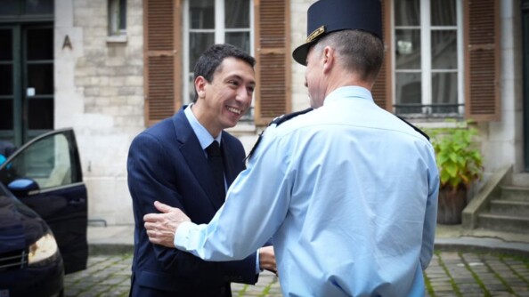 Le DOE recevant le secrétaire d'Etat.