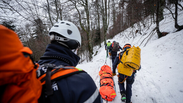 Secours d'un individu dans les Vosges