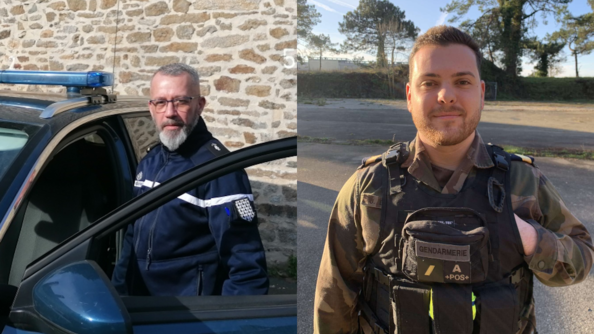 L'adjudant Marc et le maréchal des logis Johan