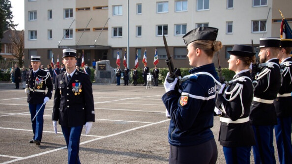 Hommage de la gendarmerie à ses héros en Haute-Savoie.