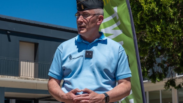 Le commandant de la Gendarmerie de l’Air et de l’Espace (GAE), le général Jérôme Bisognin.