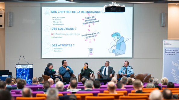 Table ronde sur les gamers aux Assises de la réserve cyber, le 1er décembre à la Direction générale de la gendarmerie nationale.