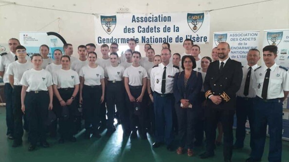 Les jeunes promus rassemblés avec leurs cadres.